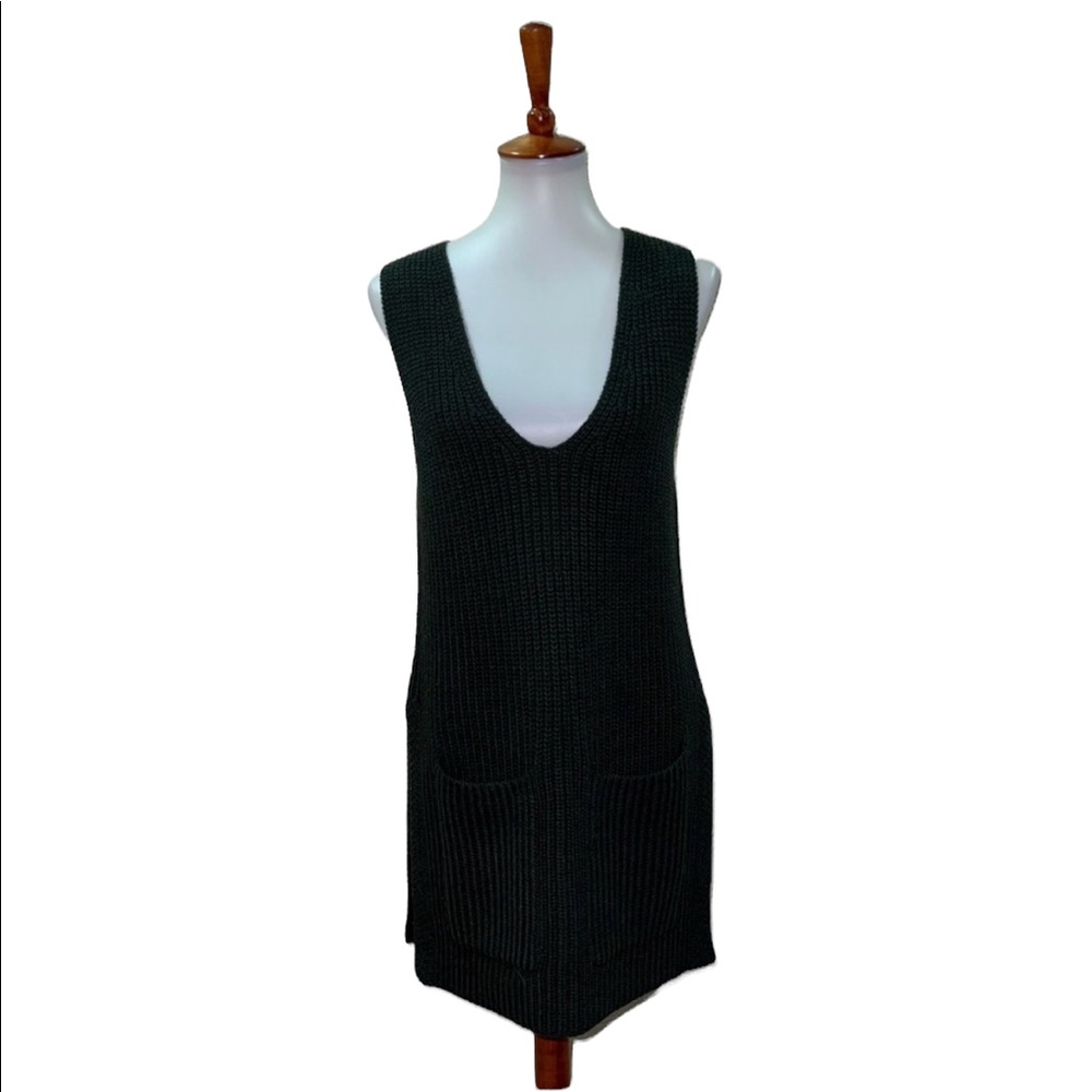 Wilfred 100% Wool Sweater Dress Tunic Green Size Small